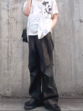 「DEVICE（デバイス）のアイテム（バッグ）」を使った、fnmiiさん（メンズ・170cm）の夏コーディネート