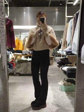 「アイテム（PC・スマホグッズ/家電）」を使った、Riaさん（レディース・160cm）の冬コーディネート