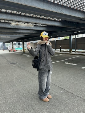 「aeae（エーイーエーイー）のアイテム」を使った、miyuさん（レディース・160cm）の冬コーディネート