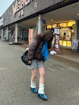 「SUBU（スブ）のアイテム」を使った、miyuさん（レディース・160cm）の冬コーディネート