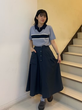 「寒色系」｜nunicoleclubさん（レディース・160cm）の春コーディネート