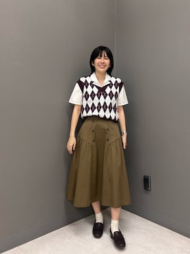 「ダブルボタン」｜nunicoleclubさん（レディース・160cm）の夏コーディネート