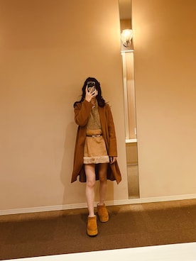 「GYDA（ジェイダ）のアイテム」を使った、karina1206さん（レディース・160cm）の冬コーディネート