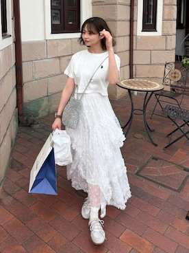 「ANTEPRIMA（アンテプリマ）のアイテム」を使った、ShioRiさん（レディース・155cm）の春コーディネート