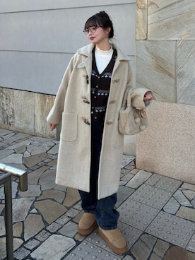 「DHOLIC（ディーホリック）のアイテム」を使った、ShioRiさん（レディース・155cm）の冬コーディネート