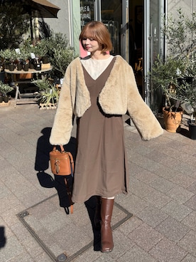 ShioRiさん（レディース・155cm）の冬コーディネート