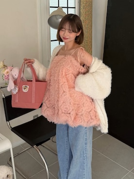 「one after another NICE CLAUP（ワンアフターアナザーナイスクラップ）のアイテム」を使った、ShioRiさん（レディース・155cm）の春コーディネート