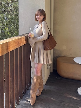 ShioRiさん（レディース・155cm）の冬コーディネート