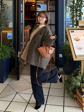 「miu miu（ミュウミュウ）のアイテム」を使った、ShioRiさん（レディース・155cm）の春コーディネート