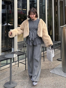 ShioRiさん（レディース・155cm）の冬コーディネート