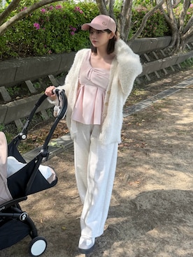 「one after another NICE CLAUP（ワンアフターアナザーナイスクラップ）のアイテム」を使った、ShioRiさん（レディース・155cm）の春コーディネート