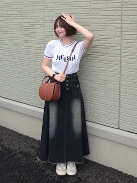 「DHOLIC（ディーホリック）のアイテム」を使った、ShioRiさん（レディース・155cm）の夏コーディネート