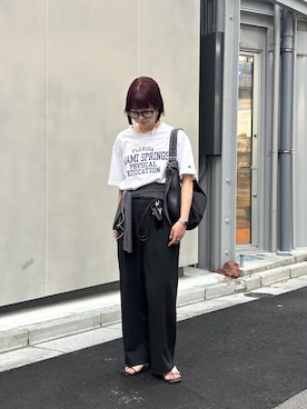 「IACUCCI（イアクッチ）のアイテム」を使った、Ricoさん（レディース・153cm）の夏コーディネート