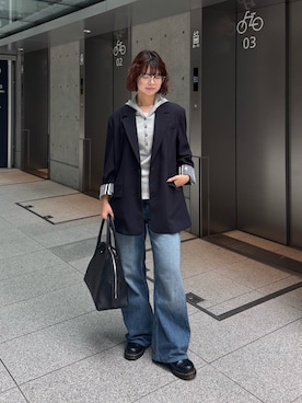 「IACUCCI（イアクッチ）のアイテム」を使った、Ricoさん（レディース・153cm）の秋コーディネート