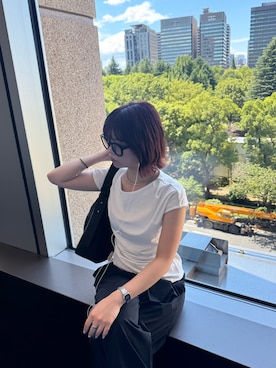 「IACUCCI（イアクッチ）のアイテム」を使った、Ricoさん（レディース・153cm）の夏コーディネート