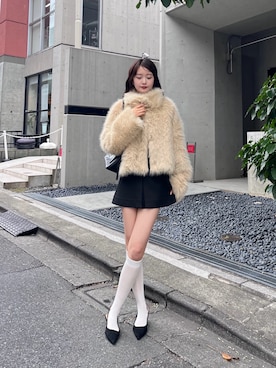 五島百花さん（レディース・162cm）の冬コーディネート