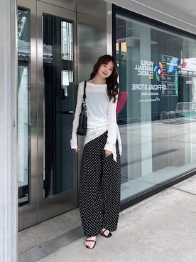 五島百花さん（レディース・162cm）の春コーディネート