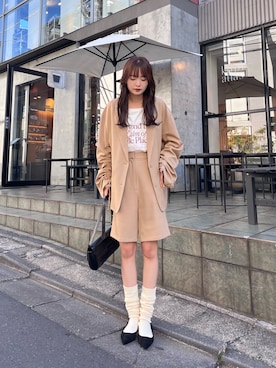 五島百花さん(レディース・162cm)の冬コーディネート