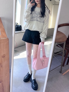 五島百花さん（レディース・162cm）の冬コーディネート