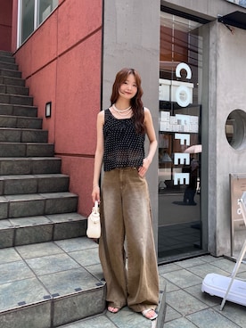 五島百花さん(レディース・162cm)の夏コーディネート