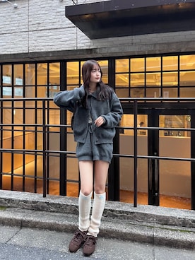 五島百花さん（レディース・162cm）の冬コーディネート