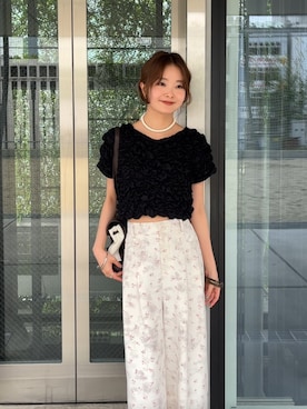 「mystic（ミスティック）のアイテム（バックパック/リュック）」を使った、五島百花さん（レディース・162cm）の春コーディネート