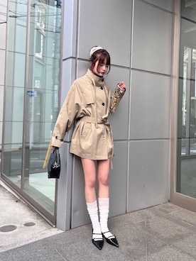 五島百花さん(レディース・162cm)の冬コーディネート