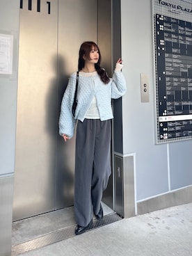 五島百花さん(レディース・162cm)の冬コーディネート