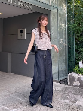 「mystic（ミスティック）のアイテム（その他シューズ）」を使った、五島百花さん（レディース・162cm）の夏コーディネート