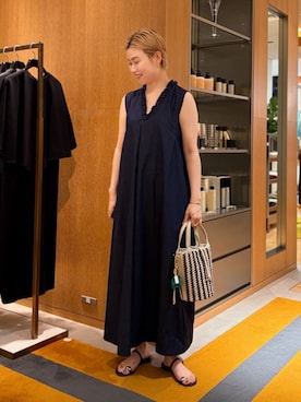 「MACPHEE（マカフィー）のアイテム」を使った、Inoue_TOMORROWLANDさん（レディース・162cm）の夏コーディネート