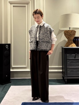 「MACPHEE（マカフィー）のアイテム」を使った、Inoue_TOMORROWLANDさん（レディース・162cm）の夏コーディネート