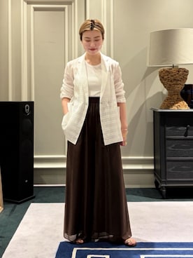 「DES PRES（デ・プレ）のアイテム」を使った、Inoue_TOMORROWLANDさん（レディース・162cm）の夏コーディネート