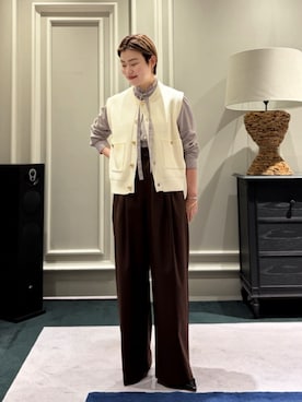「MACPHEE（マカフィー）のアイテム」を使った、Inoue_TOMORROWLANDさん（レディース・162cm）の秋コーディネート