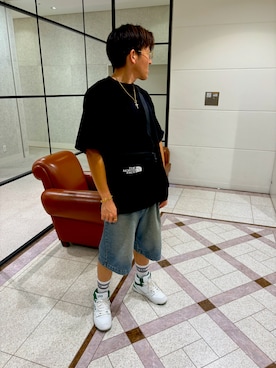 「GAP（ギャップ）のアイテム」を使った、ゆうや宮さん（メンズ・170cm）の夏コーディネート