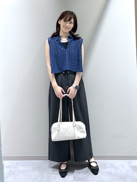 「GLOBAL WORK（グローバルワーク）のアイテム（ベスト）」を使った、まーやさん（レディース・169cm）の秋コーディネート