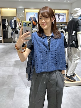 「GLOBAL WORK（グローバルワーク）のアイテム（ベスト）」を使った、まーやさん（レディース・169cm）の秋コーディネート