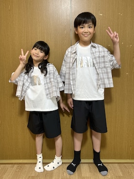 「GLOBAL WORK（グローバルワーク）のアイテム（シャツ/ブラウス）」を使った、まーやさん（レディース・169cm）の秋コーディネート