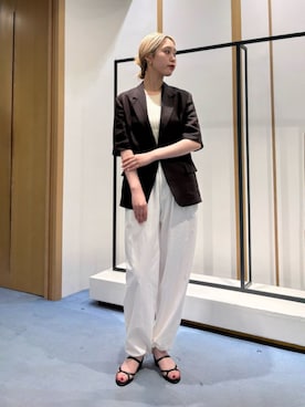 「DES PRES（デ・プレ）のアイテム」を使った、Sasaki_TOMORROWLANDさん（レディース・168cm）の夏コーディネート
