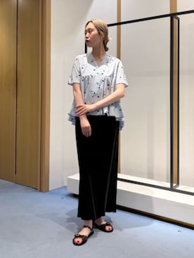 「DES PRES（デ・プレ）のアイテム」を使った、Sasaki_TOMORROWLANDさん（レディース・168cm）の夏コーディネート