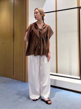 「DES PRES（デ・プレ）のアイテム」を使った、Sasaki_TOMORROWLANDさん（レディース・168cm）の夏コーディネート