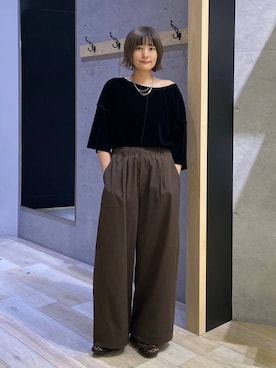 「LEPSIM（レプシィム）のイージーバレエスニーパー　1042670（パンプス、その他）」を使った、チヒロさん（レディース・162cm）の夏コーディネート