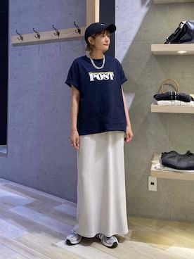 「LEPSIM（レプシィム）の【NEW ERA】920ウォッシュキャップ　589144（キャップ、ブラック系）」を使った、チヒロさん（レディース・162cm）の春コーディネート