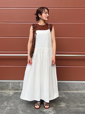 「IPANEMA（イパネマ）のアイテム」を使った、占部さん（レディース・165cm）の夏コーディネート