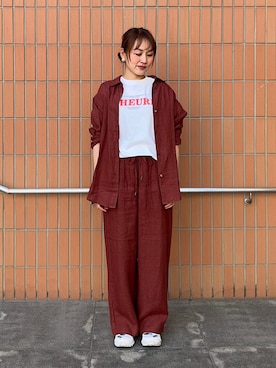 「SHIPS any（シップス エニィ）のアイテム」を使った、占部さん（レディース・165cm）の春コーディネート