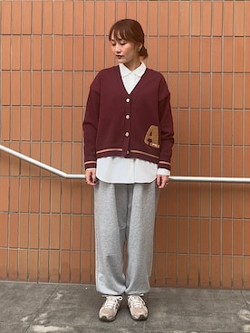 「シップス」｜占部さん（レディース・165cm）の秋コーディネート