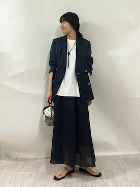 齊藤さん(レディース・158cm)の夏コーディネート