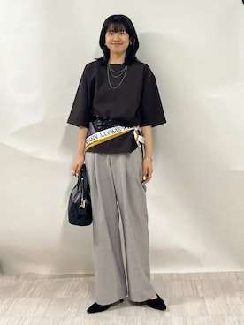 齊藤さん(レディース・158cm)の秋コーディネート