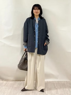 齊藤さん(レディース・158cm)の秋コーディネート