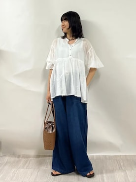 齊藤さん(レディース・158cm)の夏コーディネート