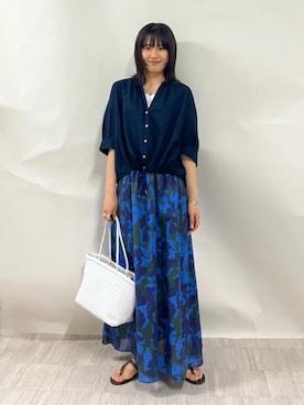 齊藤さん(レディース・158cm)の夏コーディネート